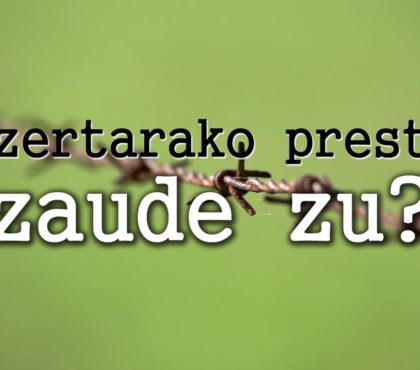 Zertarako prest zaude zu?